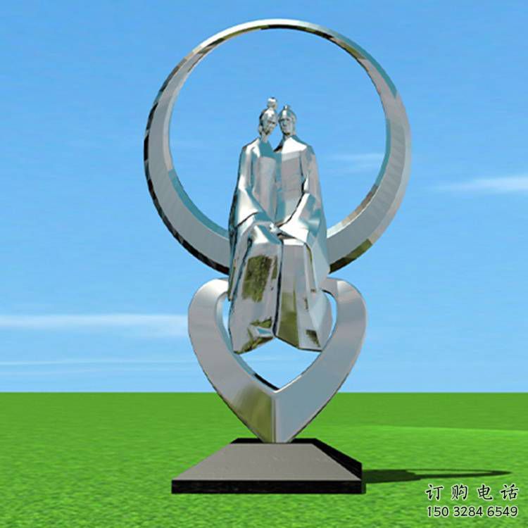 梅州創意牛郎織女雕塑