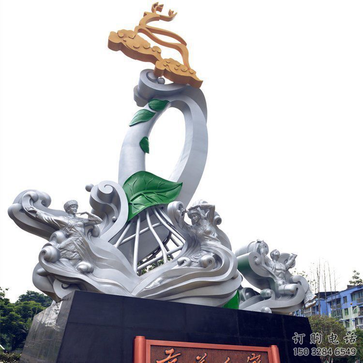 小河蘭花雕塑承接，城市裝飾，大型蘭花花朵雕塑公司