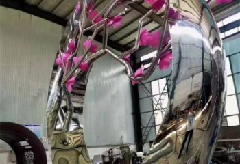 酒泉梅花雕塑工廠優選，城市裝飾，景觀梅花雕塑供給