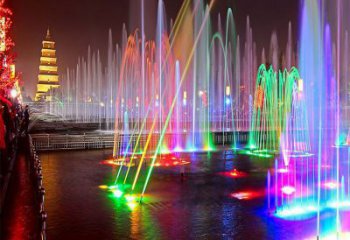 秀英選定噴泉雕塑，燈光數(shù)控效果，水景藝術(shù)雕塑