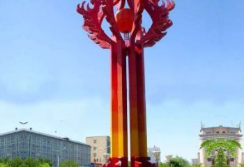 唐山街道精神堡壘雕塑