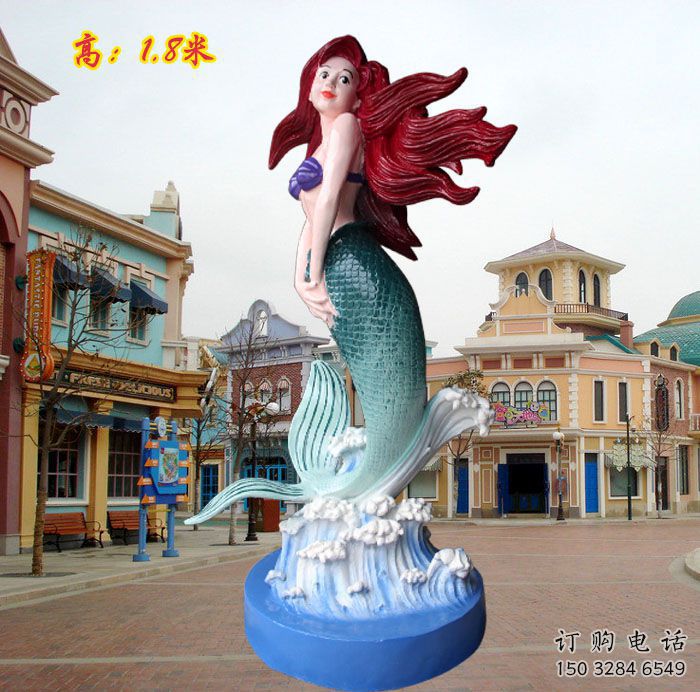 株洲水景美人魚雕塑