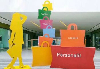 咸寧購物人雕塑選定，景觀雕塑，不銹鋼購物人雕塑生產商