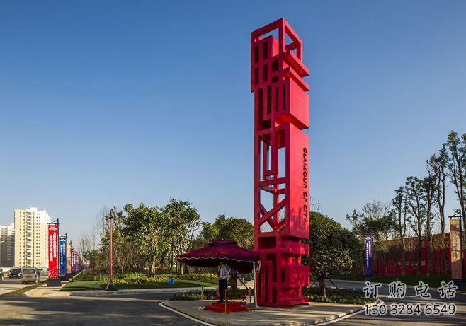 鹽城住宅小區精神堡壘雕塑