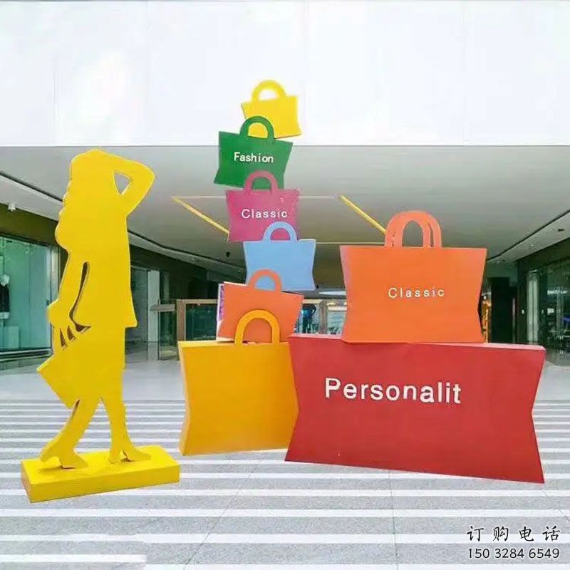 賽罕購物人雕塑選定，景觀雕塑，不銹鋼購物人雕塑生產商