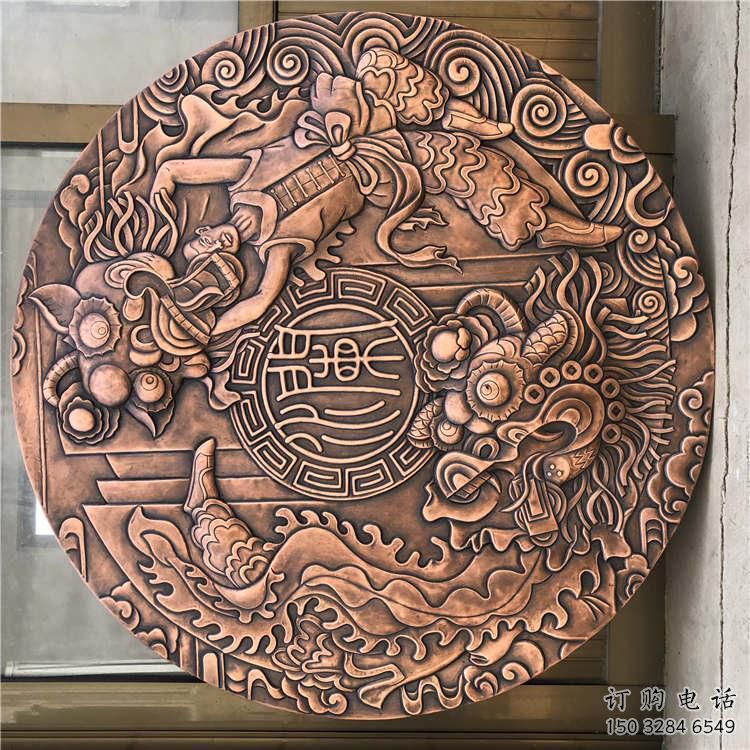 鹽池戶外浮雕供求，村標概念，鍛銅浮雕制作廠家