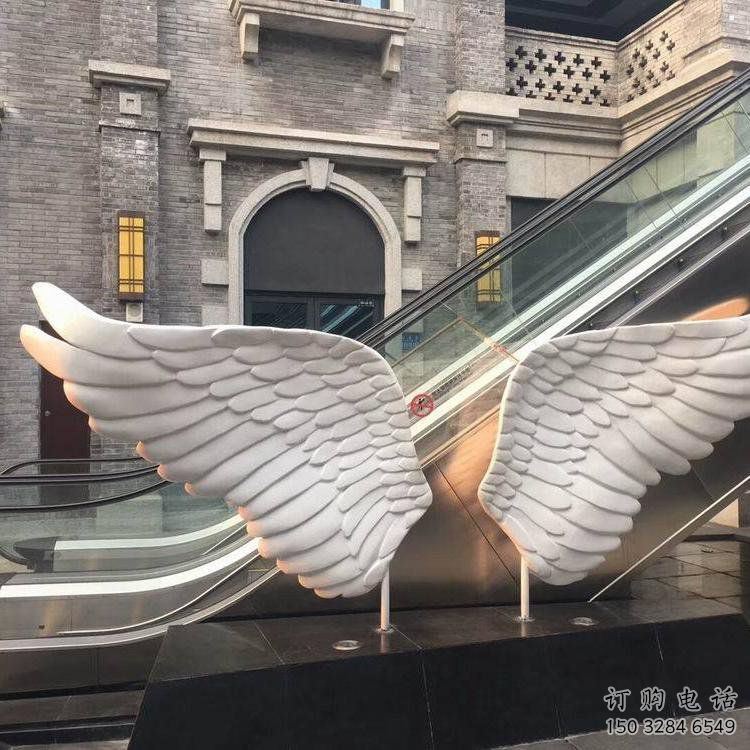 大武口景觀鳥翅雕塑制造，歐式風格，不銹鋼鳥翅雕塑定價