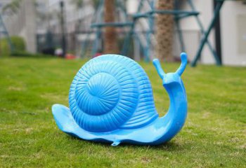 南關(guān)彩繪蝸牛雕塑廠家，園林動物小品，玻璃鋼蝸牛雕塑生產(chǎn)