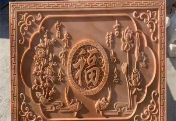 玄武浮雕制造商，室外軟裝，景觀福字浮雕制作廠家