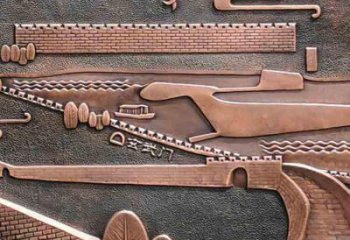 鎮江銅浮雕景墻雕塑，圓雕工藝