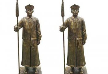 新建庭院武士雕塑