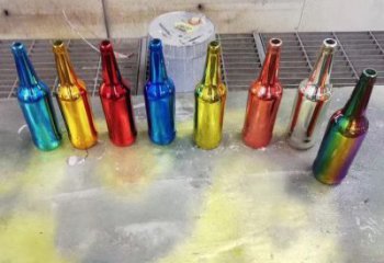 皇姑公園啤酒瓶雕塑定價，村標概念，玻璃鋼啤酒瓶雕塑選用