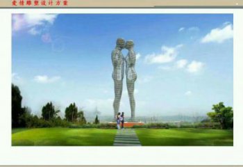 撫順鏤空人物雕塑承接，陸地?cái)[件，鐵藝字母人物雕塑制造商