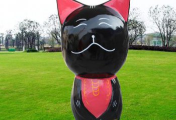 回民廣場小貓雕塑，動物擺件，仿古工藝