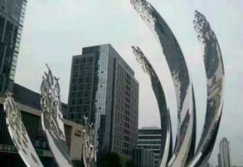 巴彥淖爾地面噴泉雕塑小品，圓環(huán)結(jié)構(gòu)概念，旱地水景噴泉體系