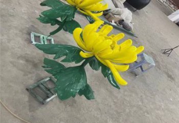 城東景區(qū)菊花雕塑優(yōu)選，圓雕體系，城市菊花雕塑選定