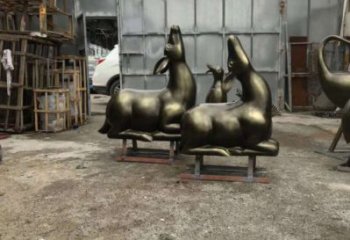 果洛小鹿雕塑選用，鍛造工藝，藝術抽象銅鹿雕塑標準