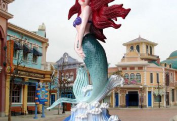 果洛水景美人魚雕塑