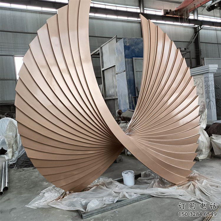 東營羽翼雕塑常用，景觀概念，不銹鋼羽翼雕塑展品