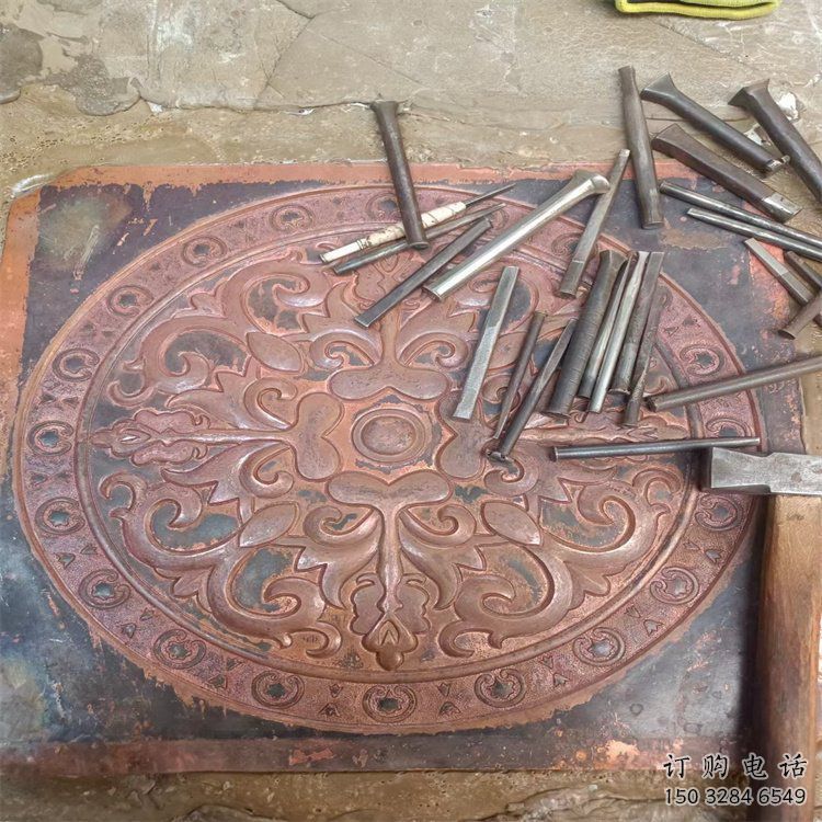 尖草坪花卉浮雕精品，鍛銅構(gòu)件，別墅花卉浮雕廠家