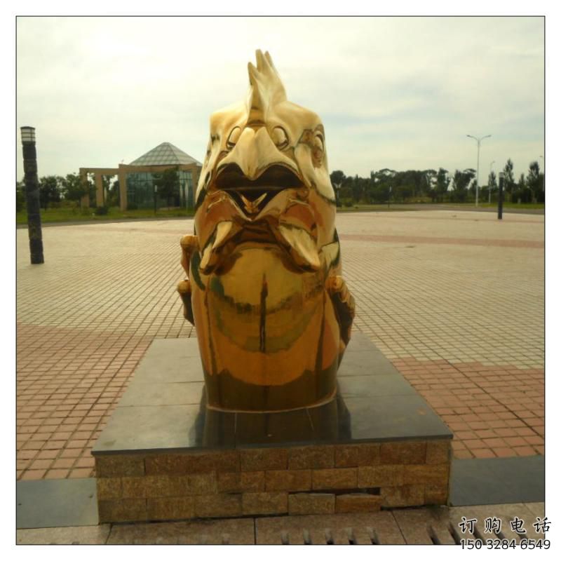 渭南不銹鋼生肖雕塑，鍍鈦工藝，公園廣場戶外擺放