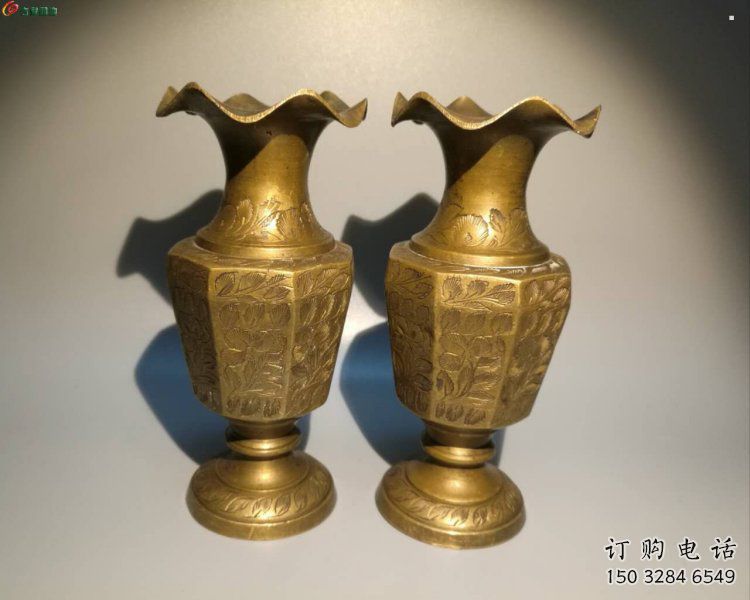 嘉黎花瓶雕塑定價，鑄銅工藝，銅花瓶雕塑制作廠家