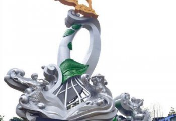 德州蘭花雕塑承接，城市裝飾，大型蘭花花朵雕塑公司