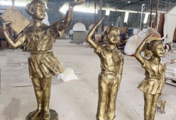 忻州學生少先隊員雕塑