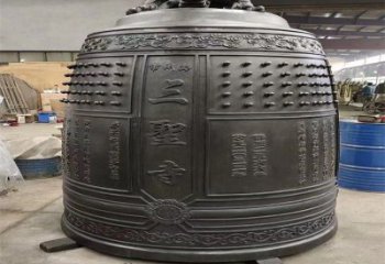 咸陽三圣寺銅鐘雕塑-鑄銅鐘雕塑-平直形結(jié)構(gòu)