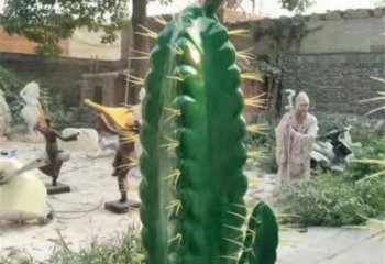 綿陽彩繪仙人棒雕塑承接，城市裝飾，仿真仙人棒雕塑公司