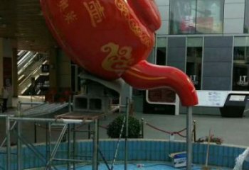 巴中鐵藝水景天壺雕塑，噴泉雕塑，抽象天壺雕塑制作