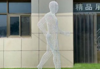 山南鏤空運動員雕塑服務商，美陳雕塑，鐵藝體育人物雕塑精選