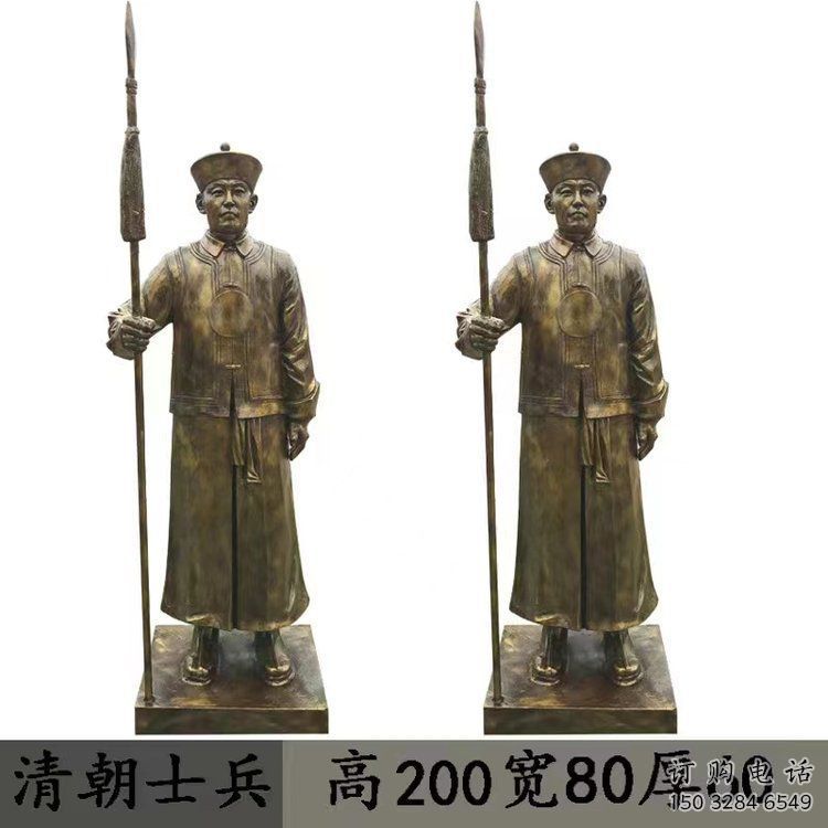 巴南庭院武士雕塑