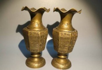 臺(tái)州花瓶雕塑定價(jià)，鑄銅工藝，銅花瓶雕塑制作廠家